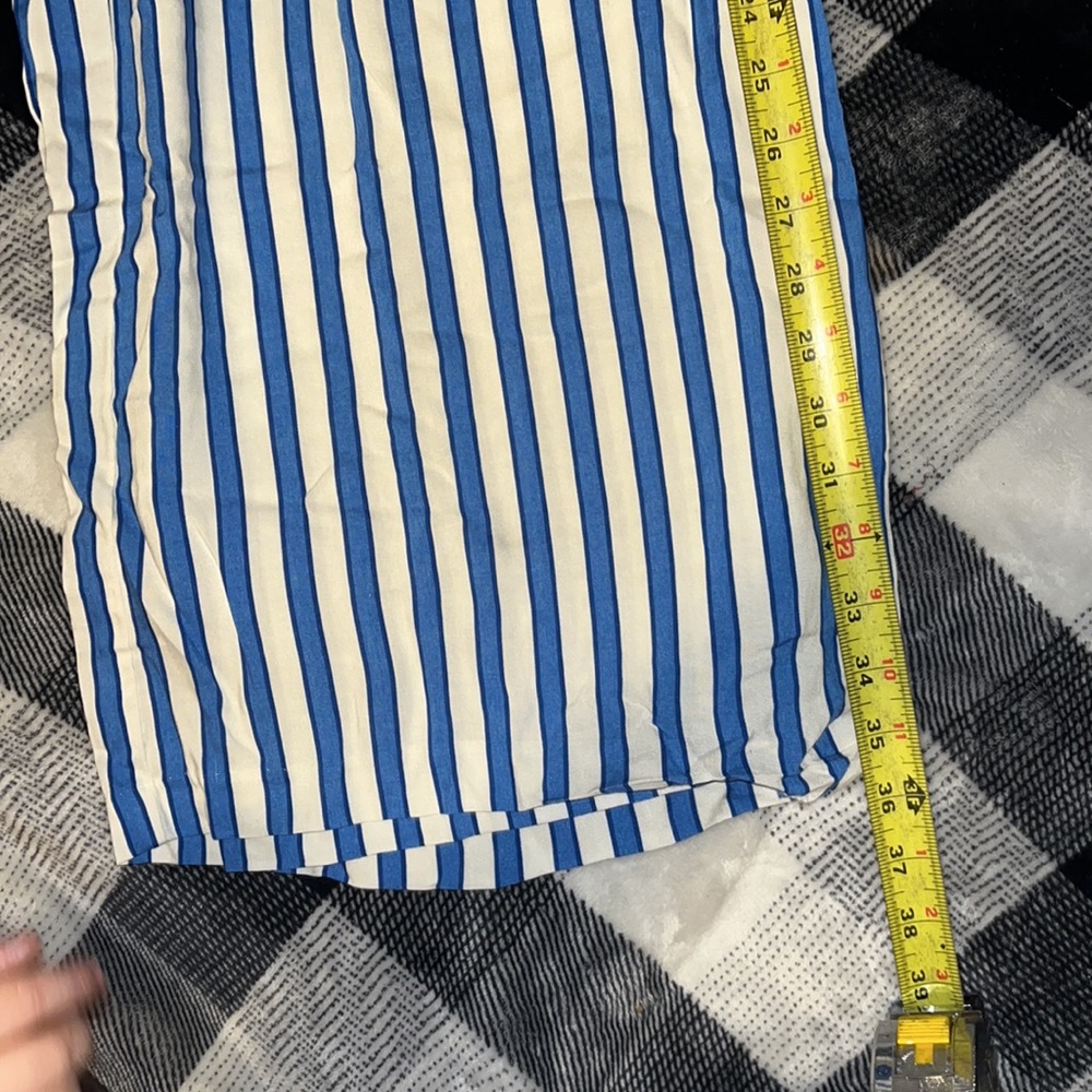 *3 for $25*👗H&M Blue Striped Flowy Pants - Picture 9 of 9
